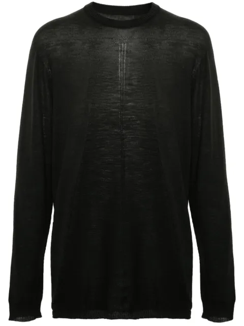 Rick Owens crew neck wool jumper
