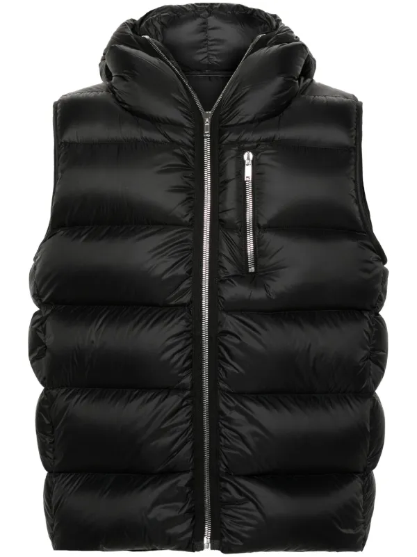 Rick Owens Sealed Padded Gilet Black FARFETCH AU