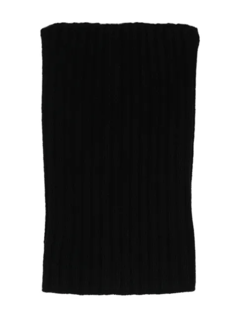 Rick Owens ribbed-knit tube scarf