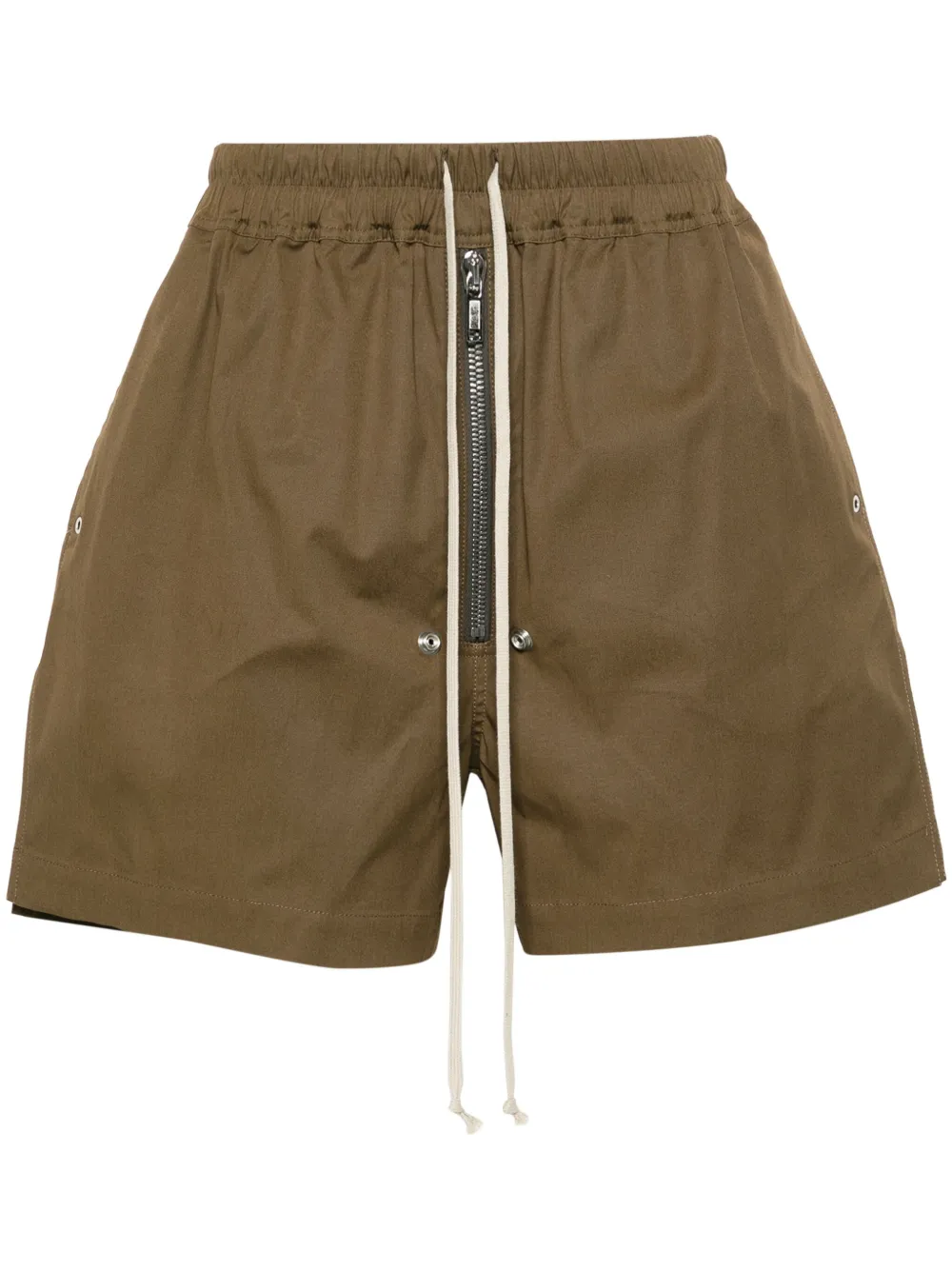 Rick Owens Bela Boxers Bermuda Shorts In Green