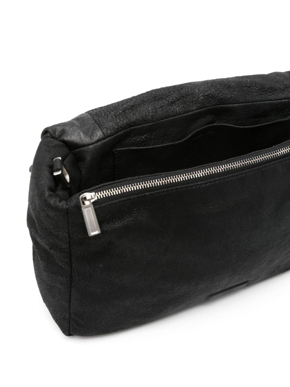 Shop Rick Owens Big Pillow Griffin Messenger Bag In Black