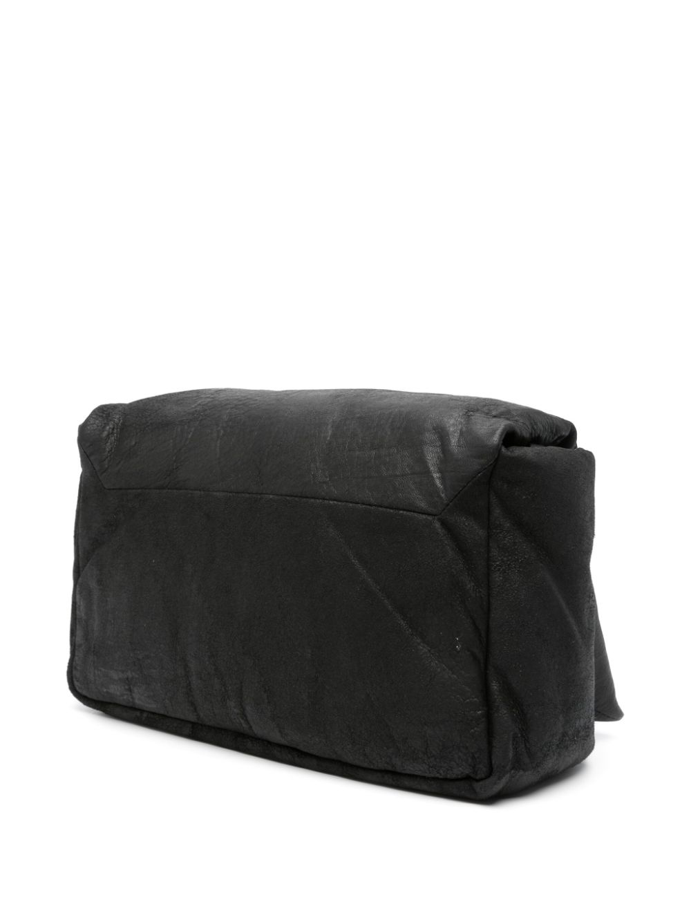 Shop Rick Owens Big Pillow Griffin Messenger Bag In Black