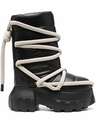 Rick Owens Lunar Mega Tractor ブーツ | ブラック | FARFETCH JP