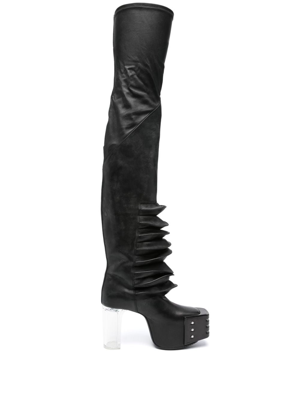 Rick Owens Rhino Grilled Kiss 65mm boots Black