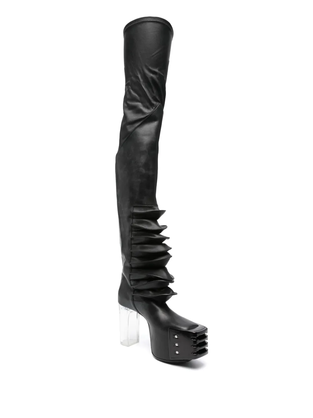 Rick Owens Rhino Grilled Kiss 65mm boots Black