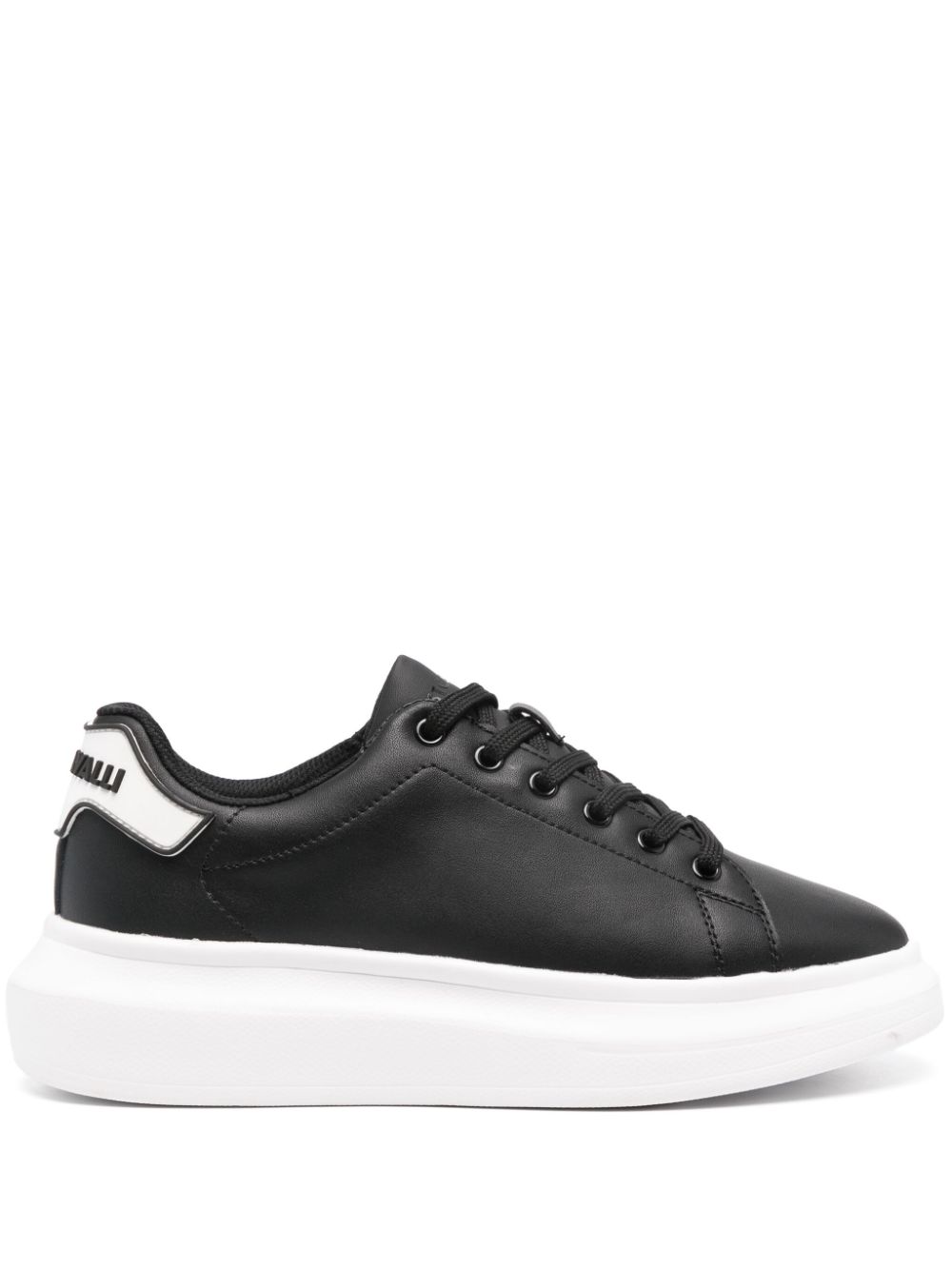 Just Cavalli Embossed-logo Sneakers In Black