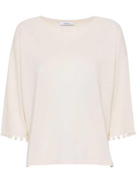 Max Mara Neottia pendant-detail cotton jumper Women