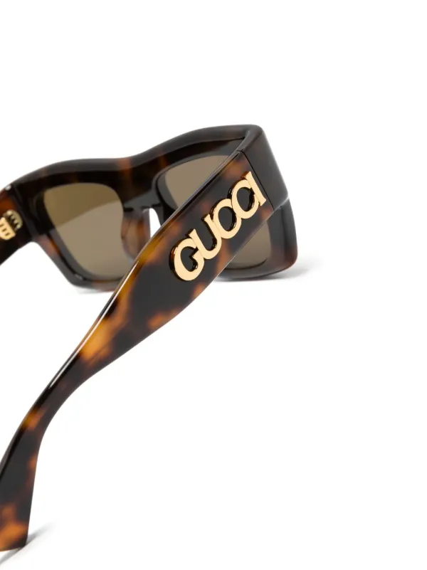 Gucci Eyewear スクエアフレーム サングラス | ブラウン