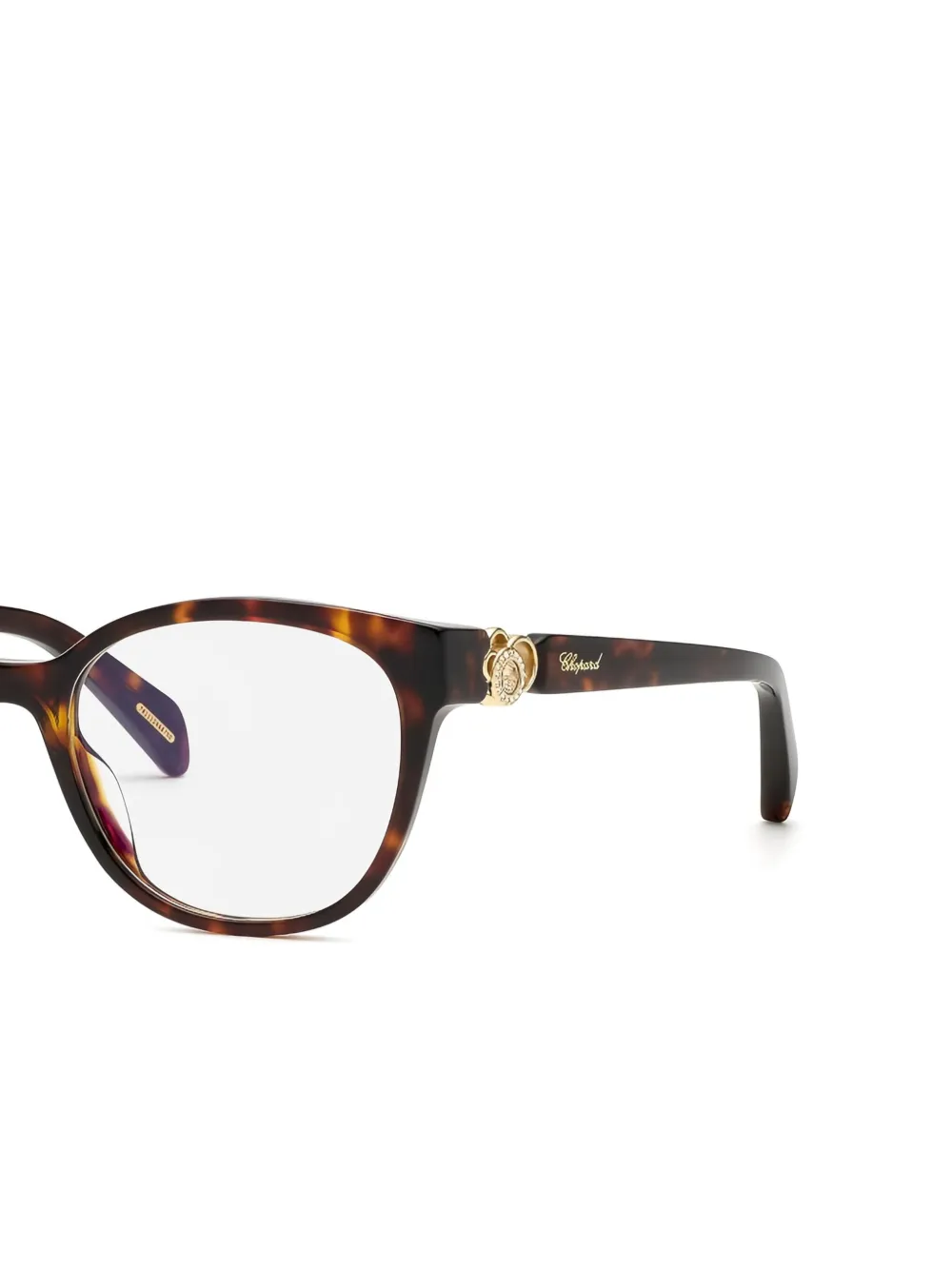 Chopard Eyewear lunettes de vue à monture à effet écaille de tortue | Image 2