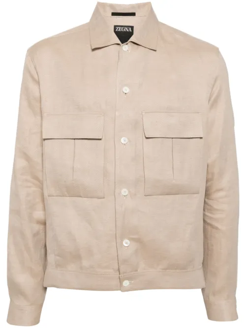 Surchemise en lin Oasi à manches longues - Zegna - Modalova