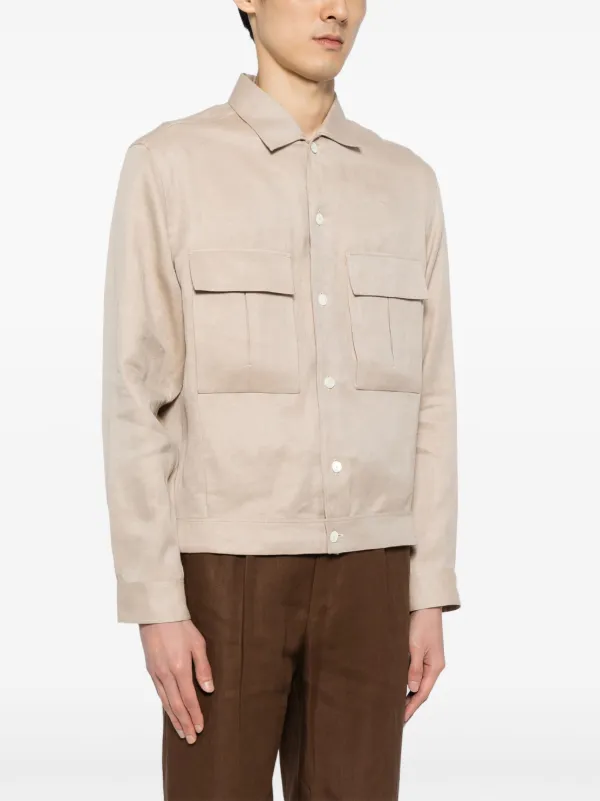 Zegna Oasi リネンオーバーシャツ | ニュートラル | FARFETCH JP