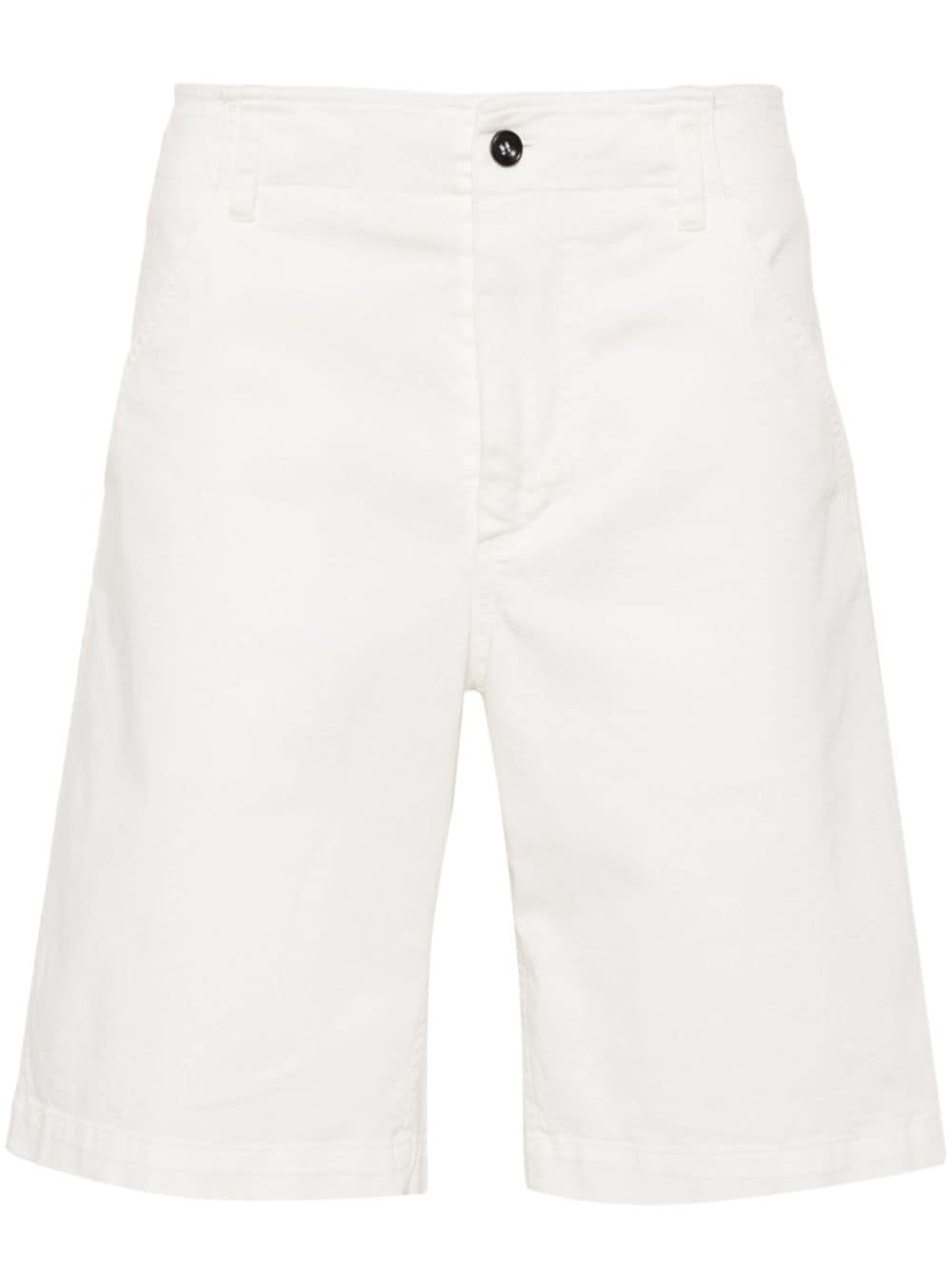 Drumohr Mid-rise Bermuda Shorts In White