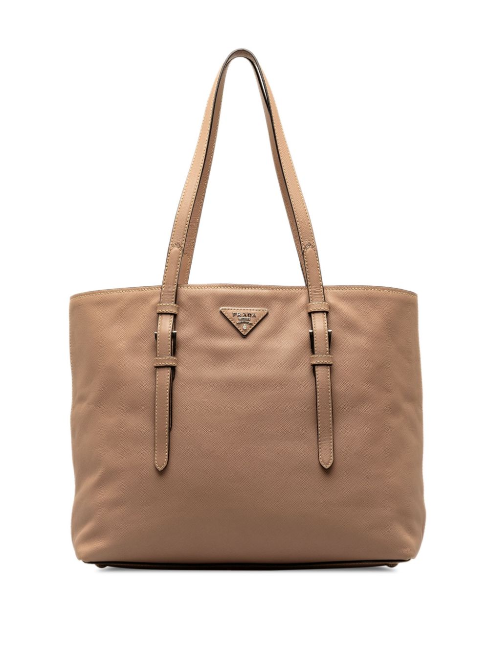 Pre-owned Prada 2013-present Saffiano Soft Tote Bag In Brown