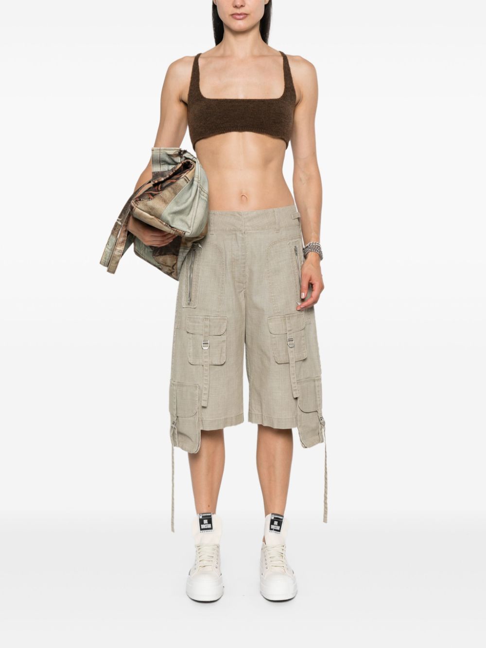 Rick Owens Unhorny crop top - Brown