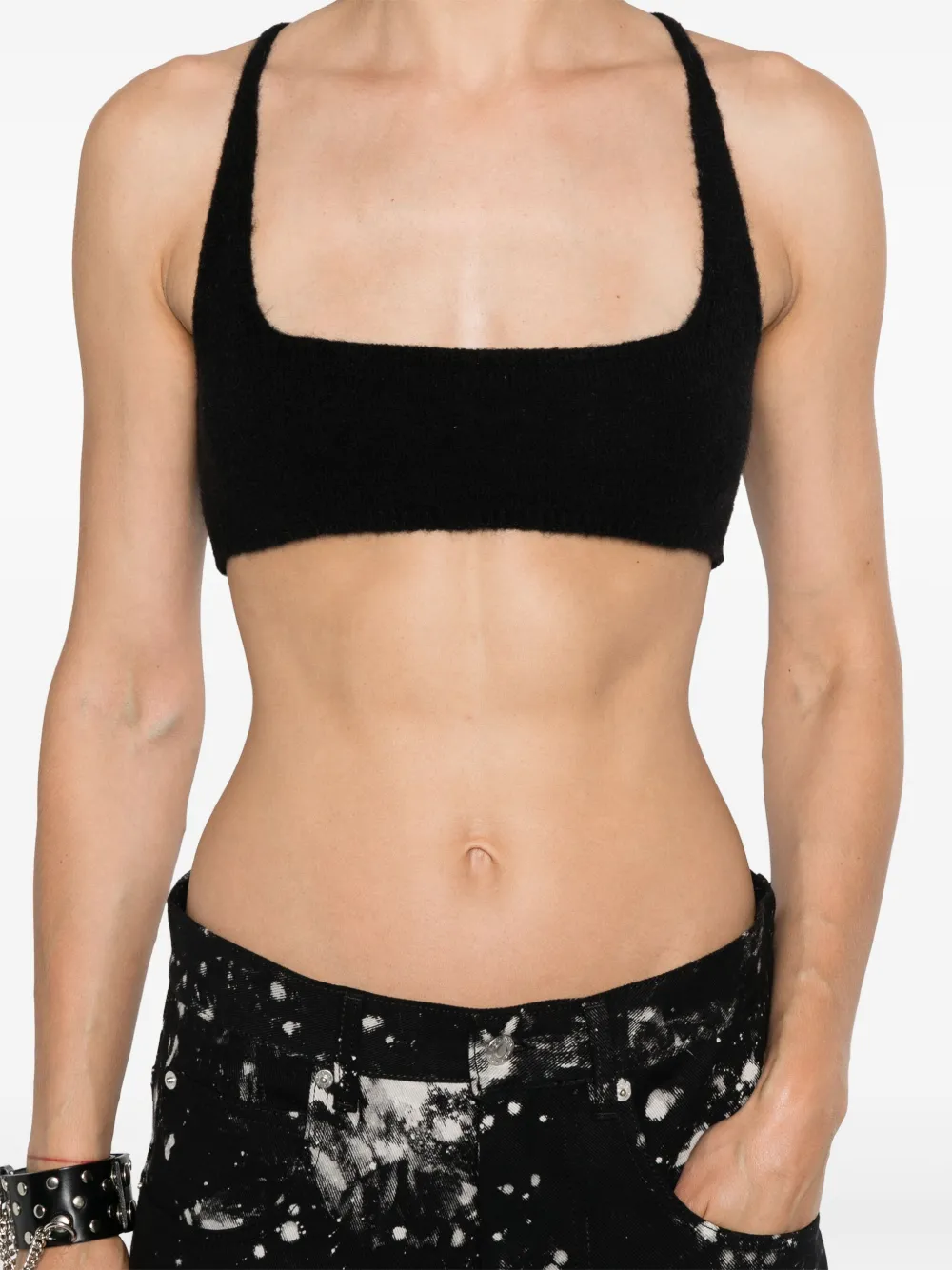 Shop Rick Owens Unhorny Crop Top In Black