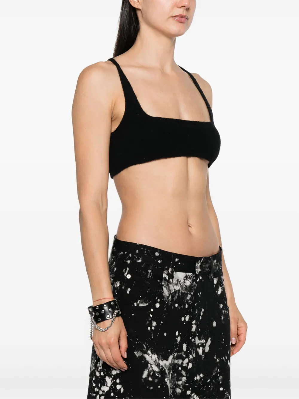 Shop Rick Owens Unhorny Crop Top In Black