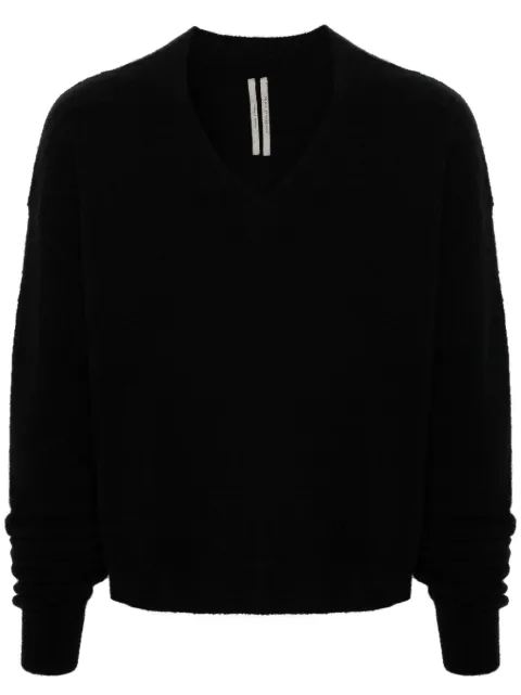 Rick Owens V-neck drop-shoulder jumper