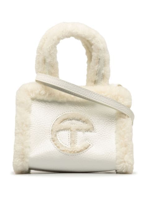 Telfar Pre-Owned 2021-2023 x UGG Small Shearling Crinkle Shopper Tote satchel