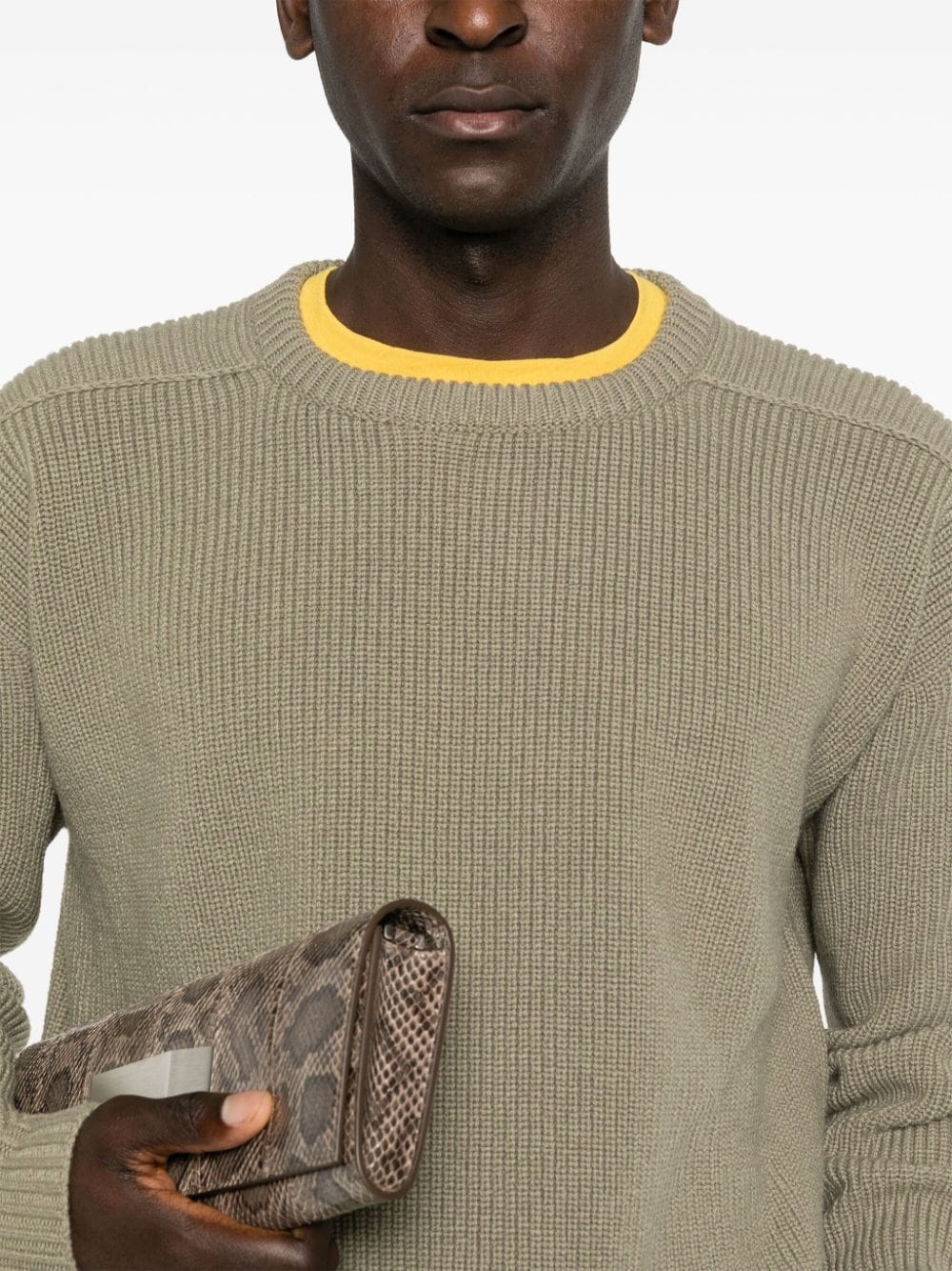 Shop Rick Owens Fisherman Virgin Wool Jumper In Green