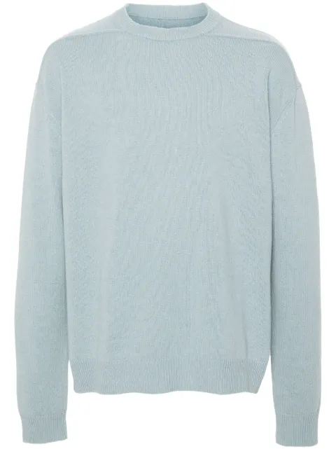 Rick Owens raised-seam side-slits jumper