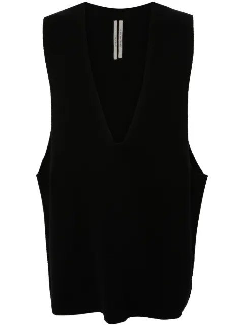 Rick Owens V Tank fine-knit vest