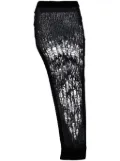 Rick Owens Spider Ziggy open-knit skirt - Black