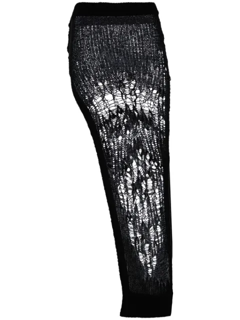 Rick Owens Spider Ziggy open-knit skirt