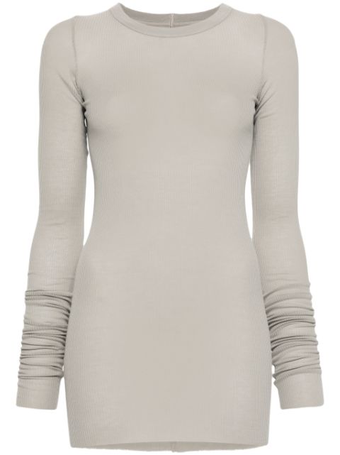 Rick Owens camiseta Rib LS T de canalé