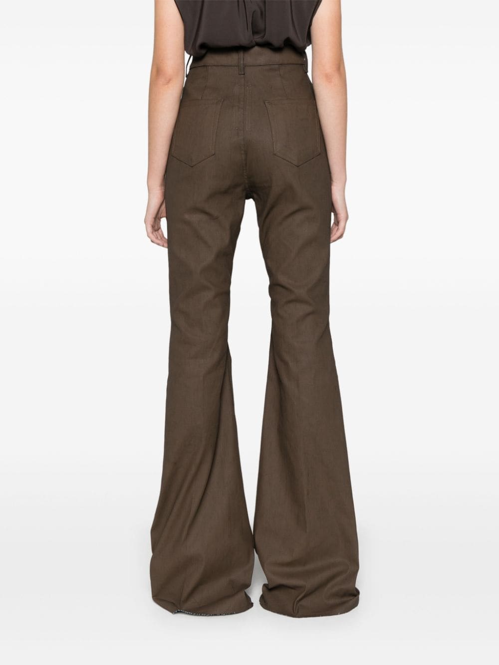 Shop Rick Owens Bolan Bootcut Jeans In Brown