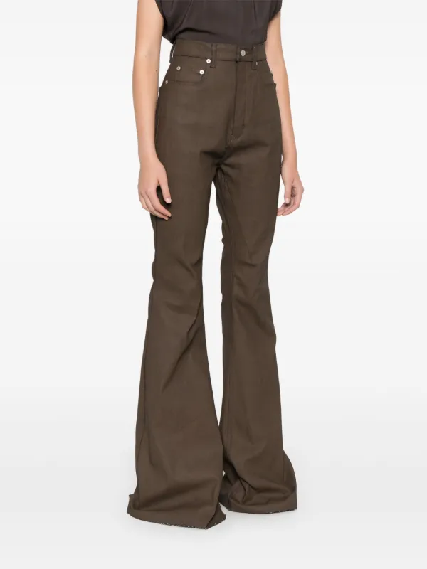 Hollywood Bolan ブーツカット　ジーンズ Rick Owens Rick Owens Bolan ブーツカット ジーンズ | ブラウン | FARFETCH JP