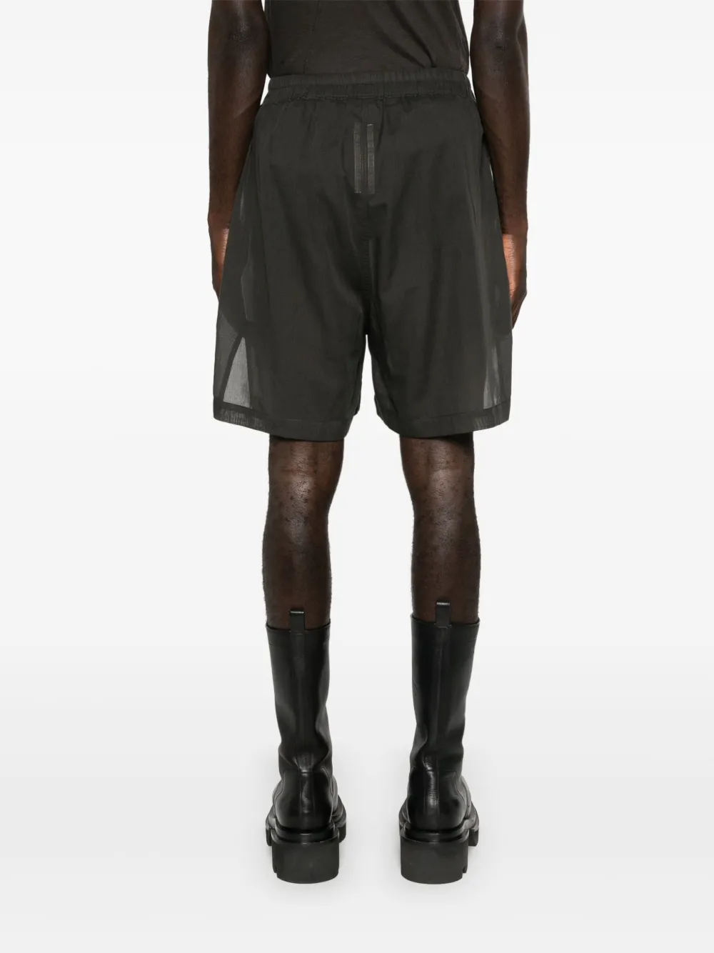 Rick Owens Drawstring-waist Bermuda Shorts In Grey