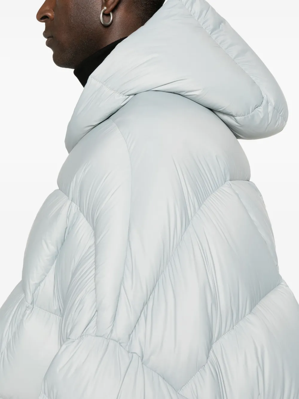 Rick Owens Jumbo jas met capuchon Blauw