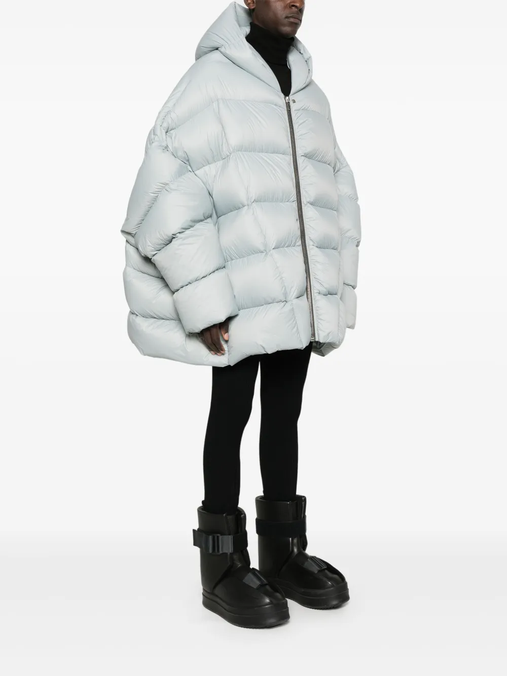 Rick Owens Jumbo jas met capuchon Blauw