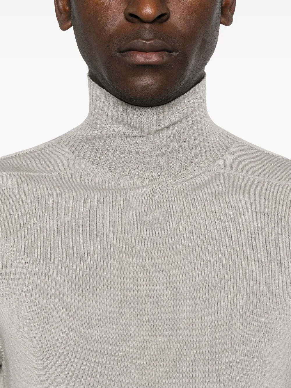 Rick Owens Level trui met hoge hals Grijs