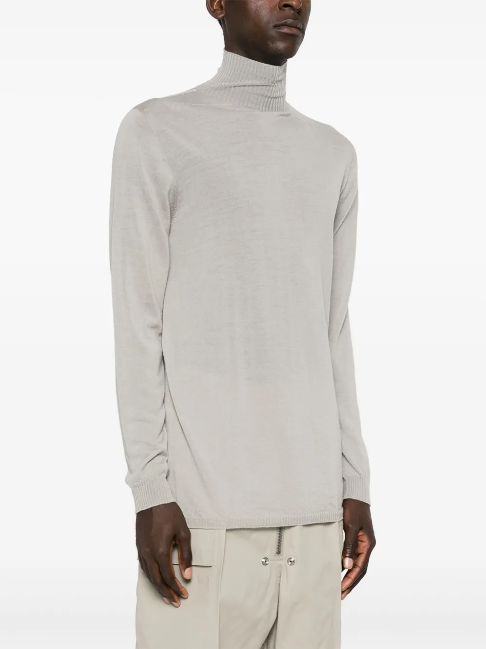 Rick Owens Level trui met hoge hals Grijs