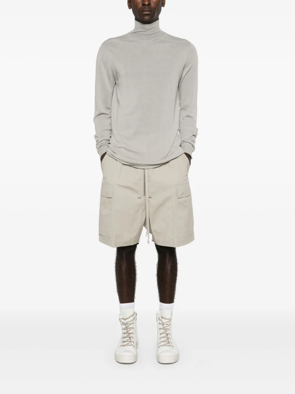 rickowens Rick Owens Level trui met hoge hals - Grijs