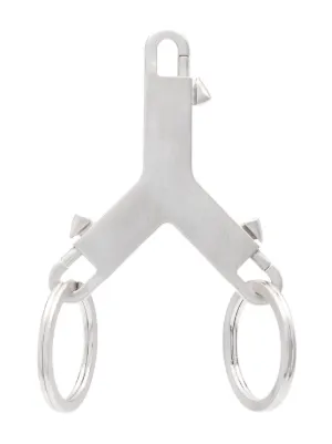 Rick Owens Pentagram Keyring | Silver | FARFETCH