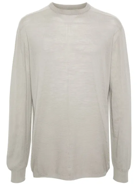 Rick Owens crew neck wool jumper