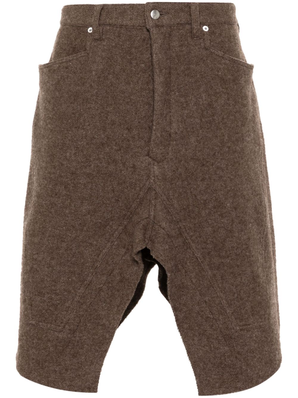 Rick Owens wool skirt - Brown