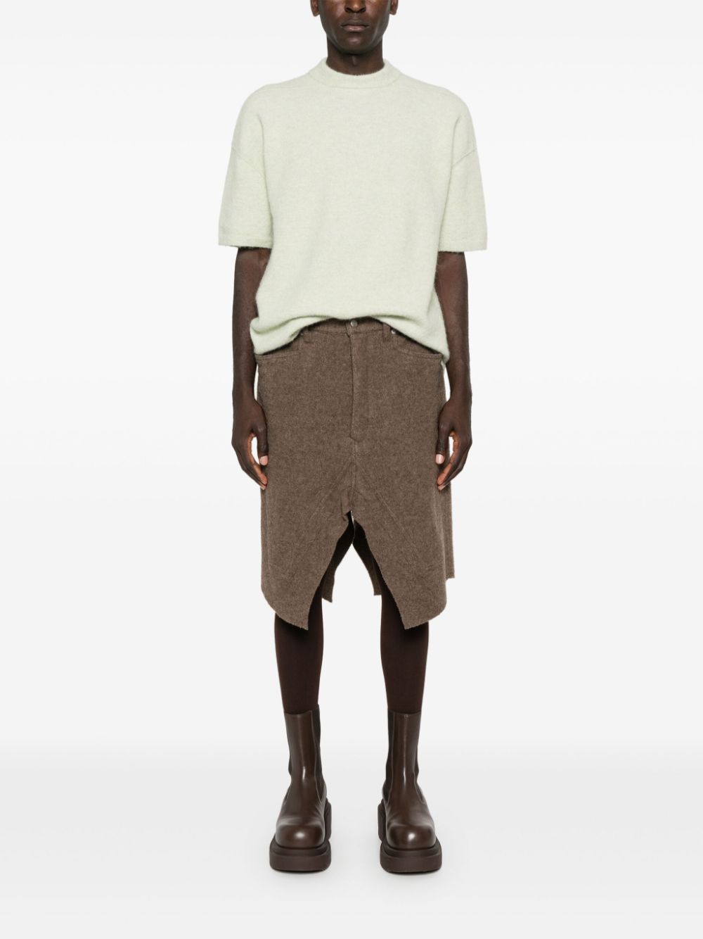 Rick Owens wool skirt - Brown