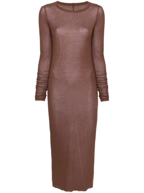 Rick Owens ribbed-knit midi dress