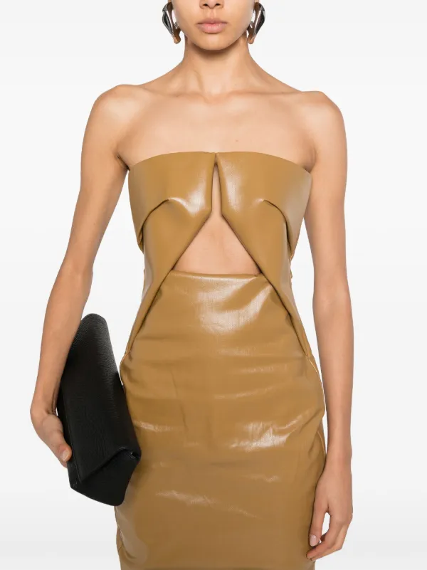 【送料&関税込】Rick Owens Hollywood Cut-out Prong Gown Rick Owens Prong Gown | Yellow | FARFETCH