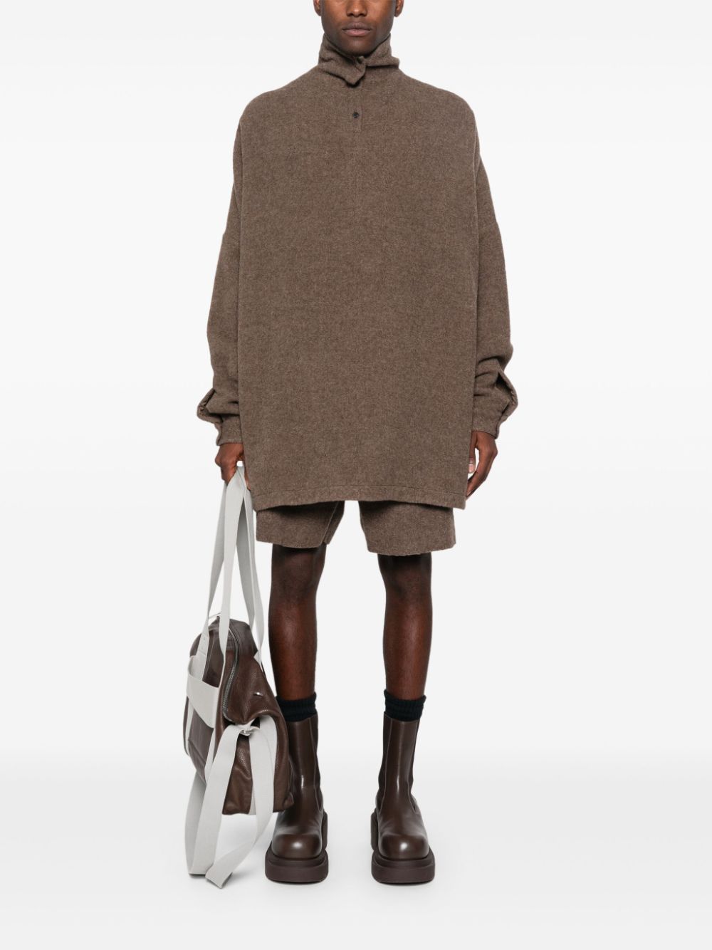 Rick Owens Jumbo Tabard trui - Bruin