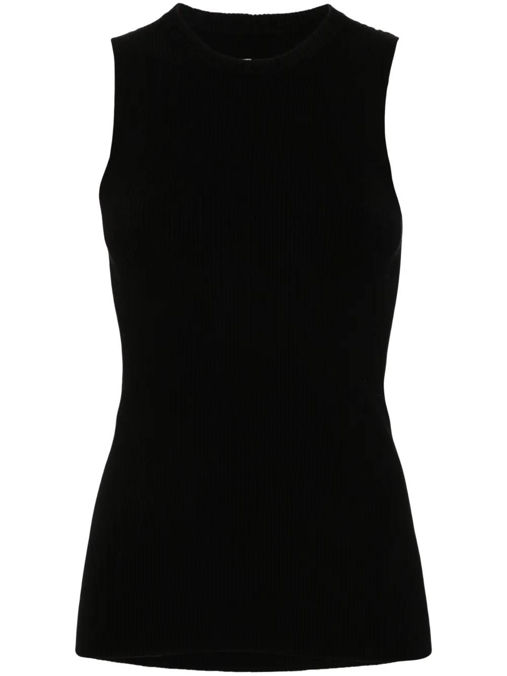 Rick Owens Ribgebreide tanktop Zwart