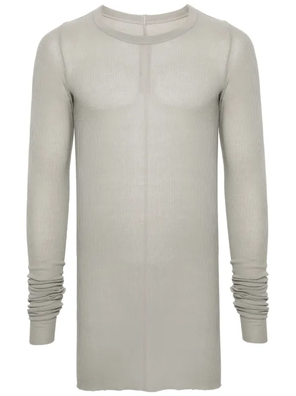 Tシャツ・カットソー RICK OWENS Men T Shirts LRU01E5264JA15 GREY RICK OWENS - Men Level Tee – Atelier New York