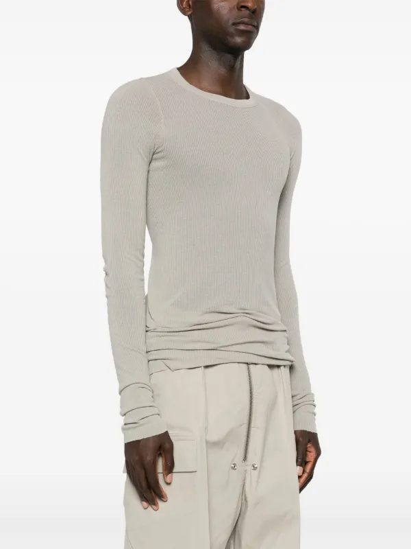【関税＆送料込み】Rick Owens Long Sleeve Cotton T-Shirt RICK OWENS - TOPS - Rick Owens