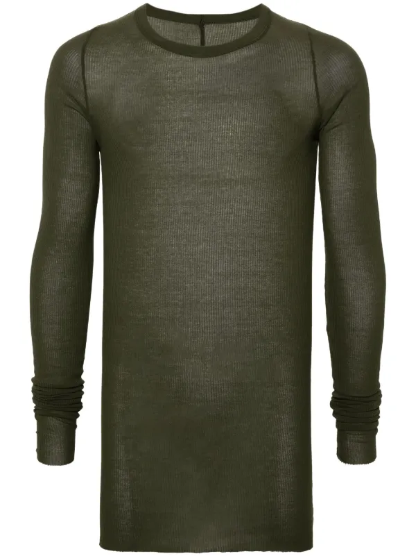 Rick Owens ファインリブ Tシャツ | グリーン | FARFETCH JP