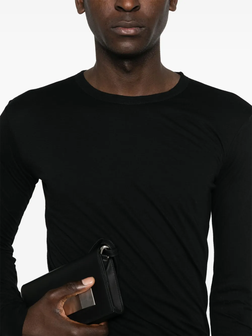 Rick Owens T-shirt van biologisch katoen Zwart