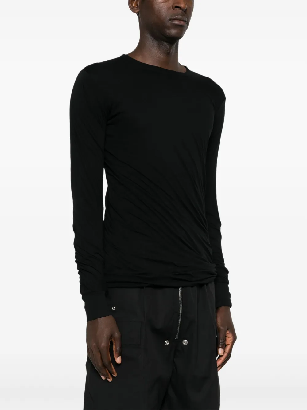 Rick Owens T-shirt van biologisch katoen Zwart