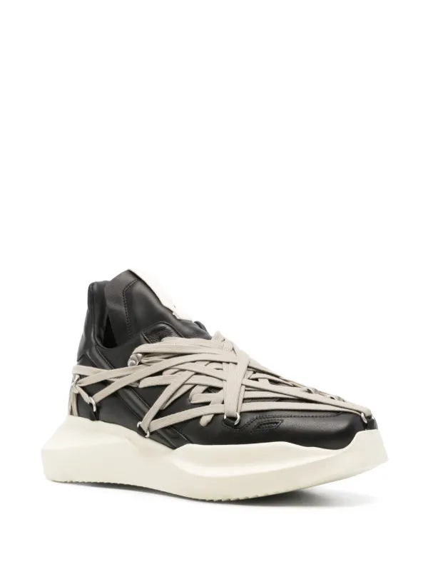 Rick Owens Megalace Geth Runner Sneakers | Black | FARFETCH